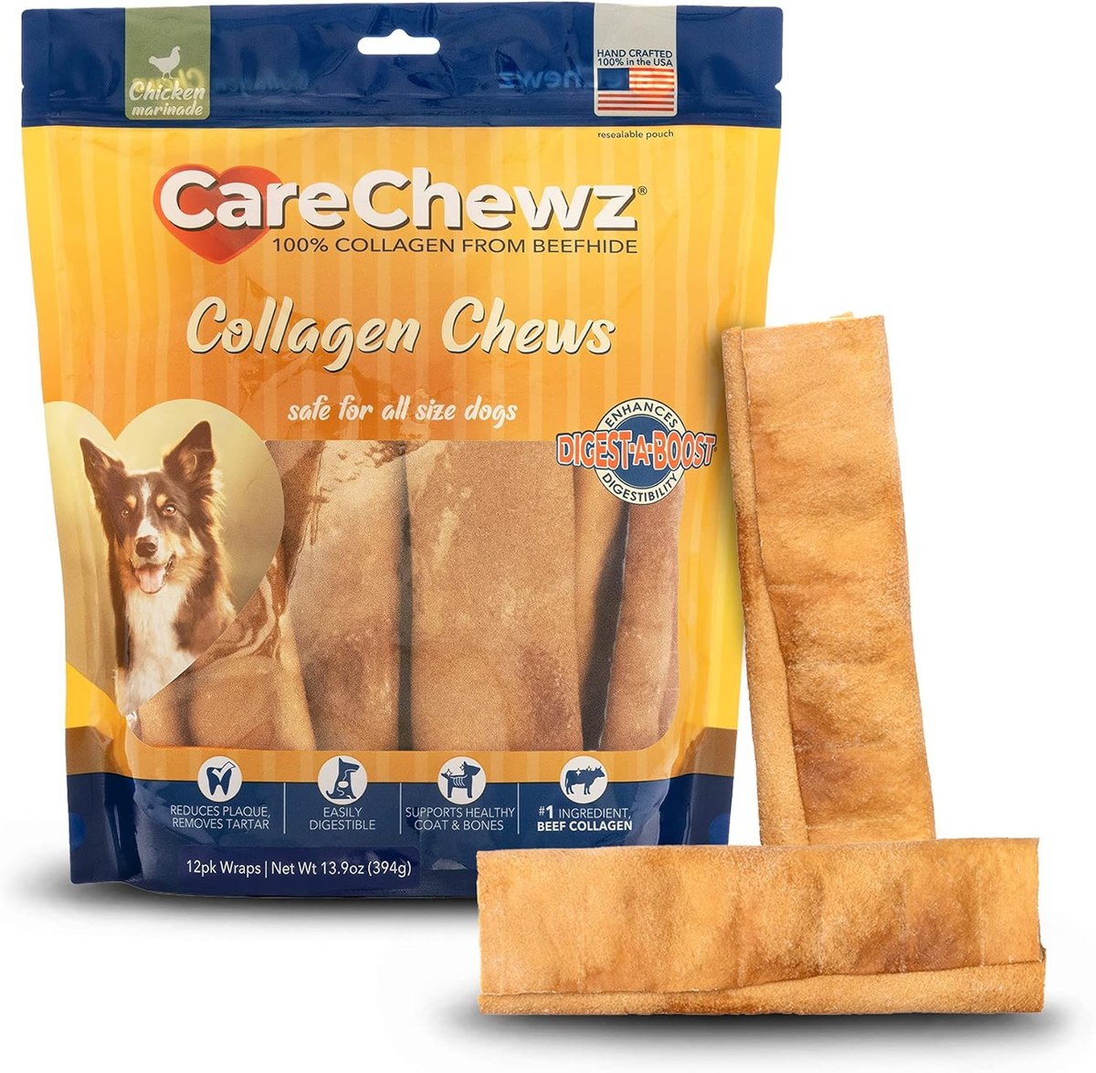 Pet Factory CareChewz Collagen Small Wraps