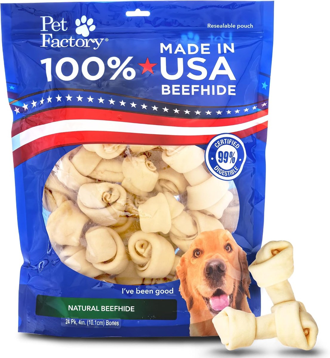 Pet Factory Knotted Bones
